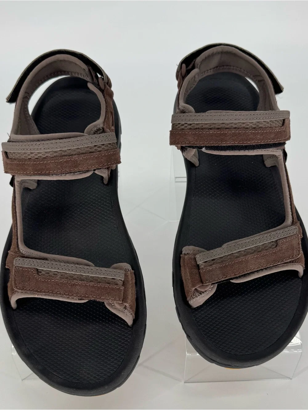 Teva Men's Brown and Black Strapped Outdoor Sport Sandal Size 12